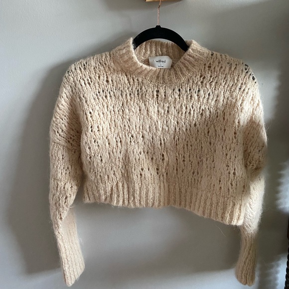 Wilfred cropped knit sweater - Picture 1 of 5